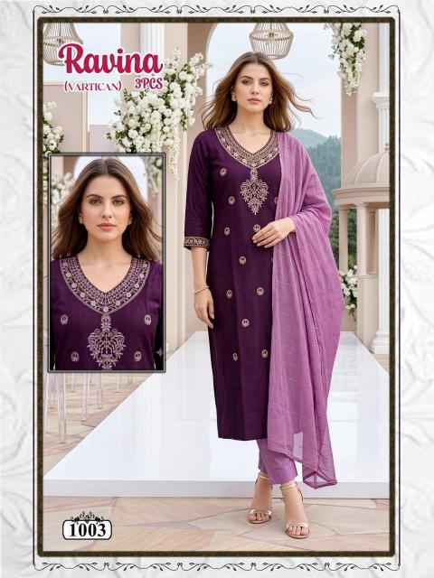 Desi kudi ravina 3pcs bani kurtis wholesale